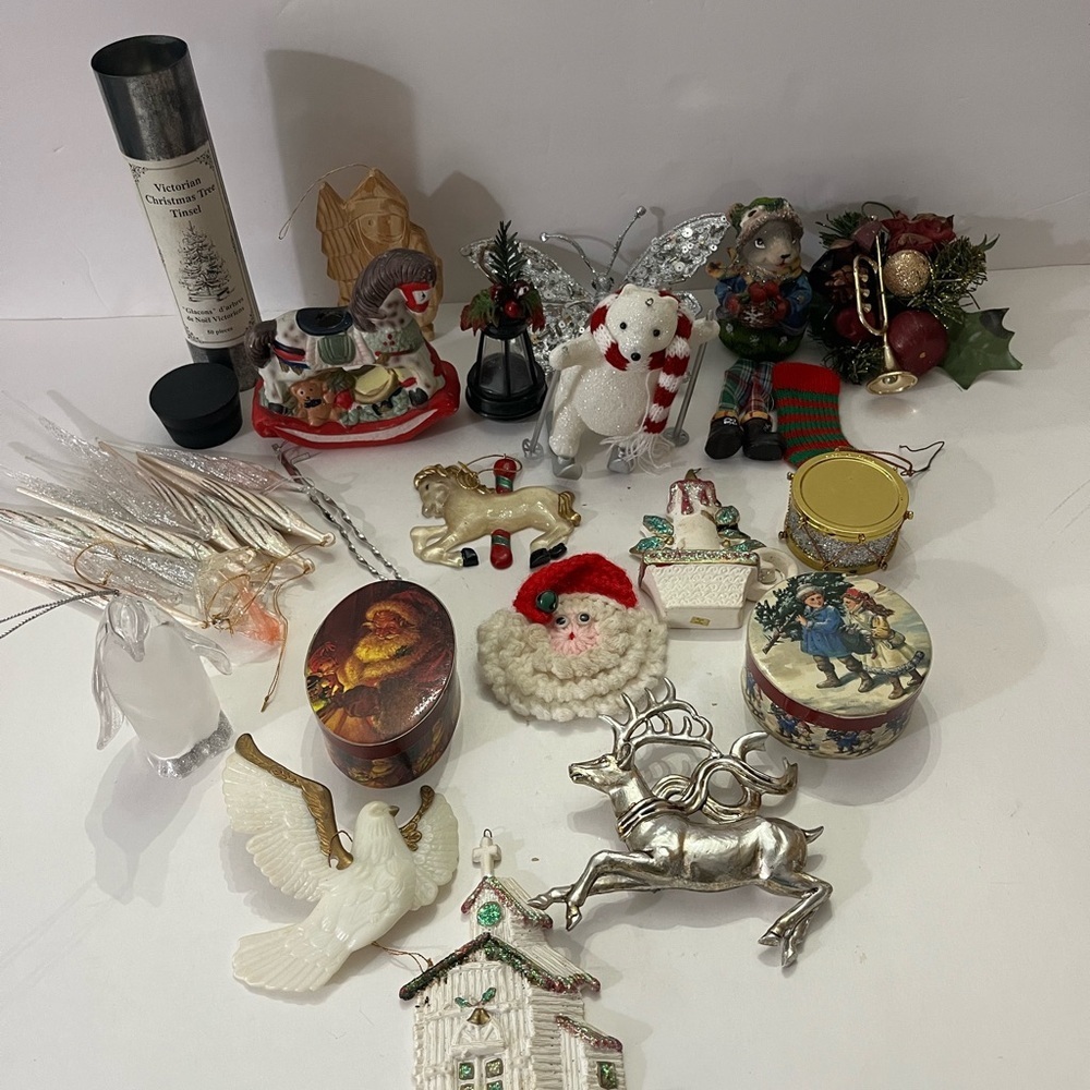 Vintage Christmas Ornament Collection Most have been w me since the 80’s/90’s